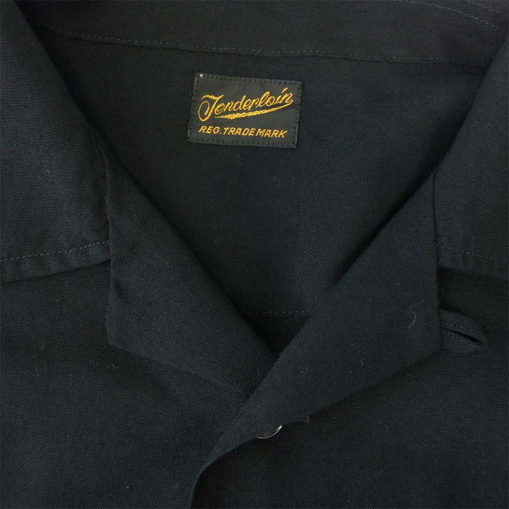 TENDERLOIN テンダーロイン T-BOWL SHT LONG 長袖 ボーリング シャツ ブラック系 XS【中古】