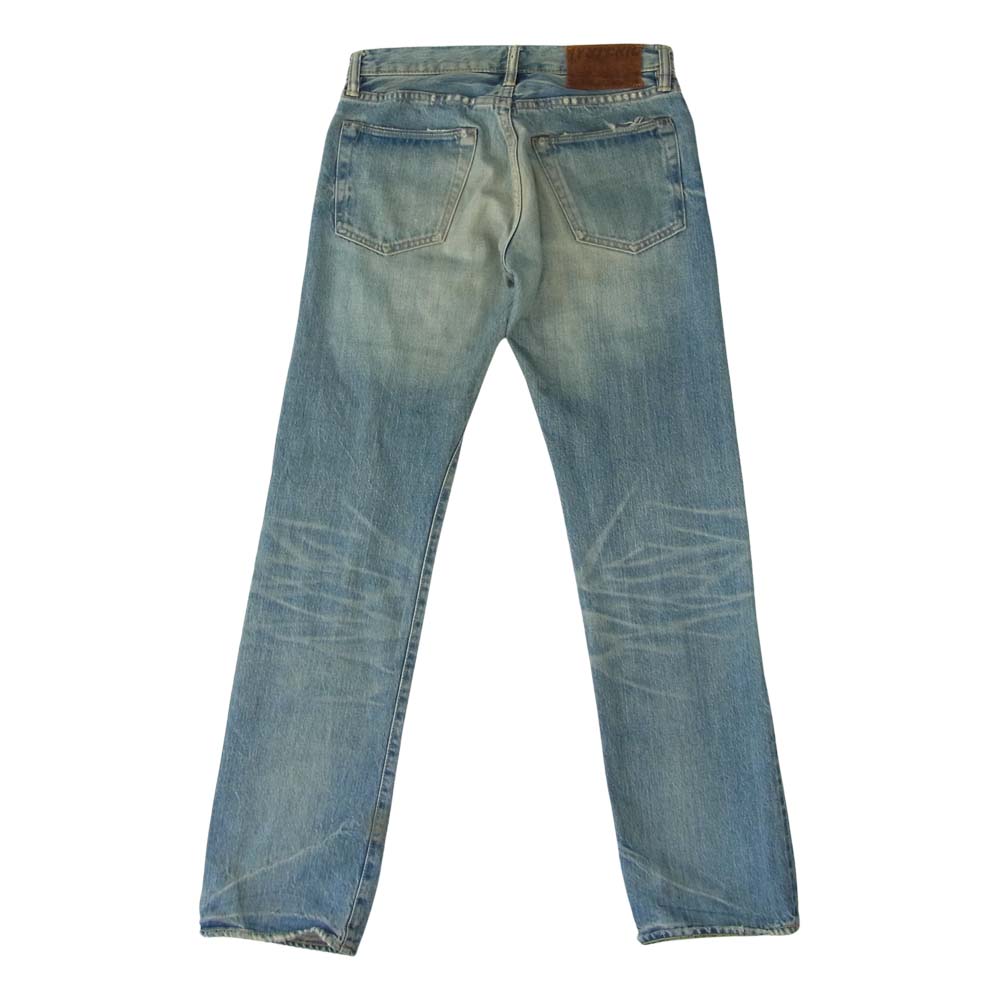 HYSTERIC GLAMOUR ヒステリックグラマー 0293AP06 HR加工 ハードリメイク スタッズ デニムパンツ インディゴブルー系 28【中古】