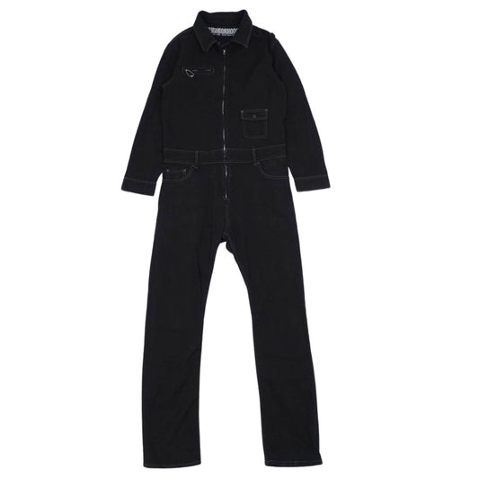 NEIGHBORHOOD ネイバーフッド 17AW 172NYNH-PTM03 B.I. OWL C-AIO ストレッチ オールインワン ツナギ ブラック系 S【中古】