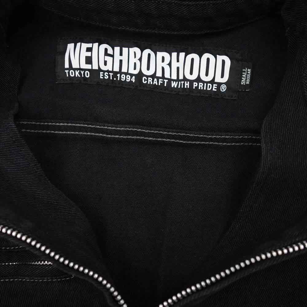NEIGHBORHOOD ネイバーフッド 17AW 172NYNH-PTM03 B.I. OWL C-AIO ストレッチ オールインワン ツナギ ブラック系 S【中古】