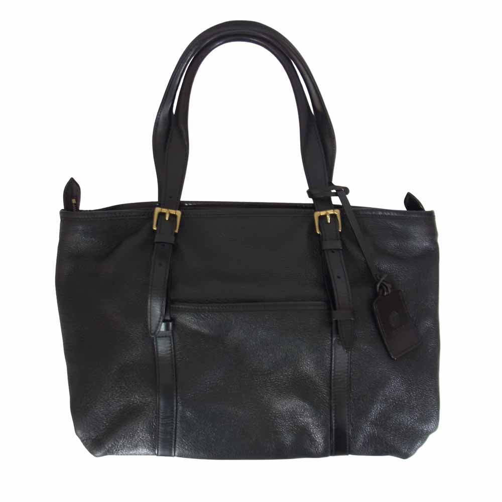 GANZO ガンゾ レザー トートバック ブラック系【中古】