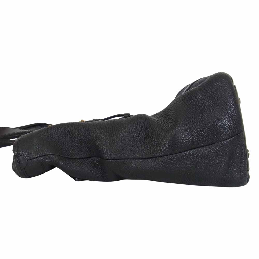 GANZO ガンゾ レザー トートバック ブラック系【中古】