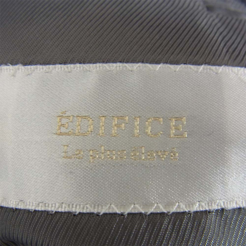EDIFICE エディフィス 15-041-320-0039-3-0 ウール混 2B テーラードジャケット ブラック系 42【中古】