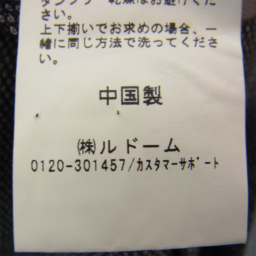 EDIFICE エディフィス 15-041-320-0039-3-0 ウール混 2B テーラードジャケット ブラック系 42【中古】
