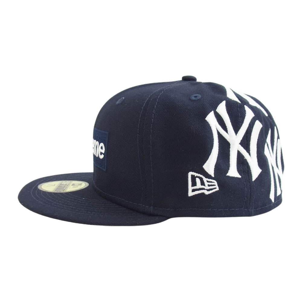 Supreme シュプリーム New Era New York Yankees Box Logo Cap ニューエラ ニューヨークヤンキース ボックスロゴ キャップ ネイビー系 57.7㎝【新古品】【未使用】【中古】