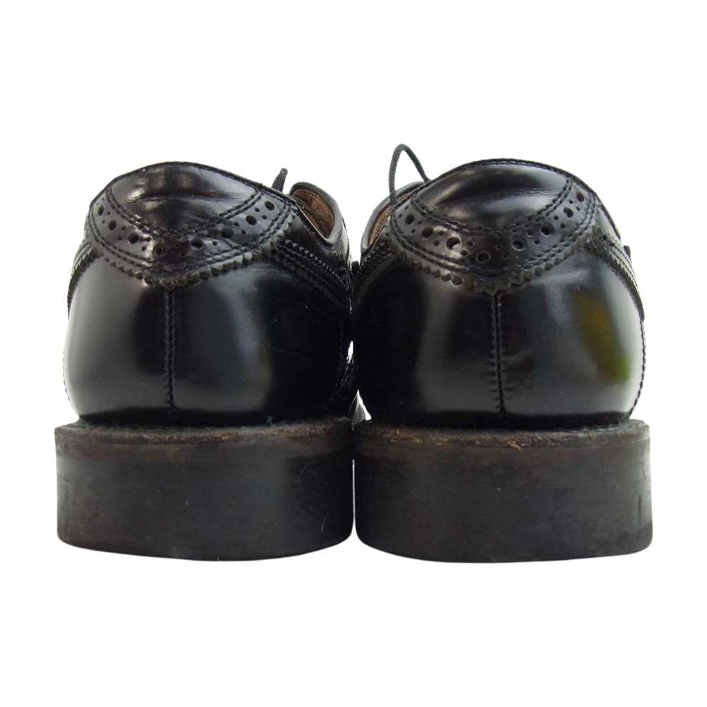 A BATHING APE アベイシングエイプ × REGAL リーガル ウイング チップ メダリオン シューズ ブラック系 24.5 D【中古】