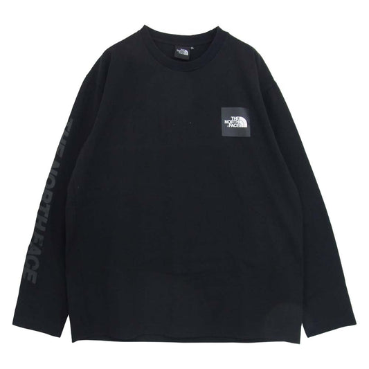 THE NORTH FACE ノースフェイス NT81931 スクエアロゴ ロングスリーブ Tシャツ ブラック系 XL【中古】
