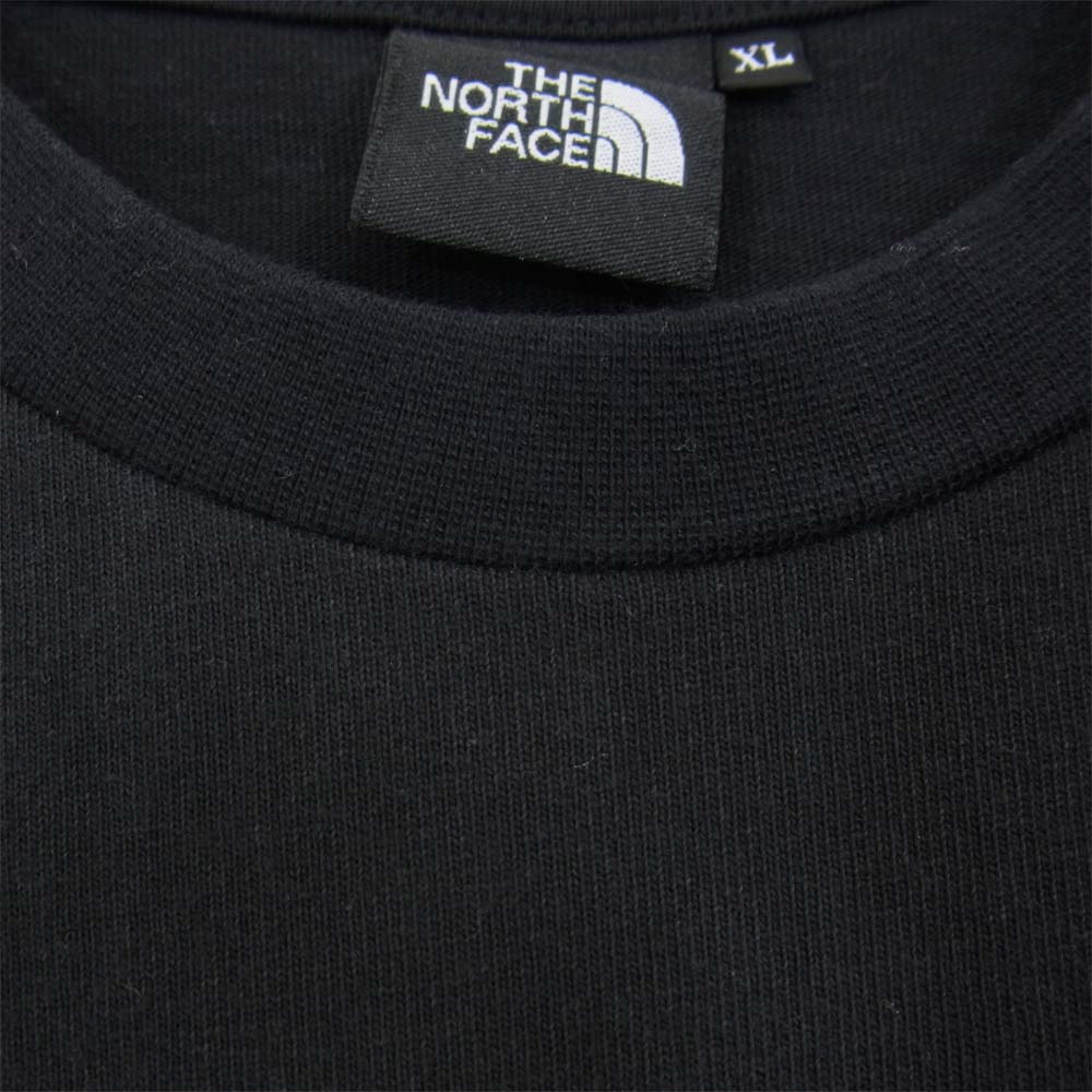 THE NORTH FACE ノースフェイス NT81931 スクエアロゴ ロングスリーブ Tシャツ ブラック系 XL【中古】