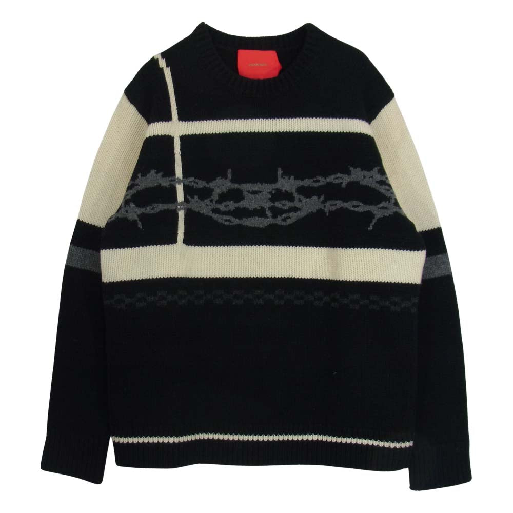 UNDERCOVER アンダーカバー UCP9901 15AW復刻 有刺鉄線 ワイヤー ニット ブラック系 3【美品】【中古】