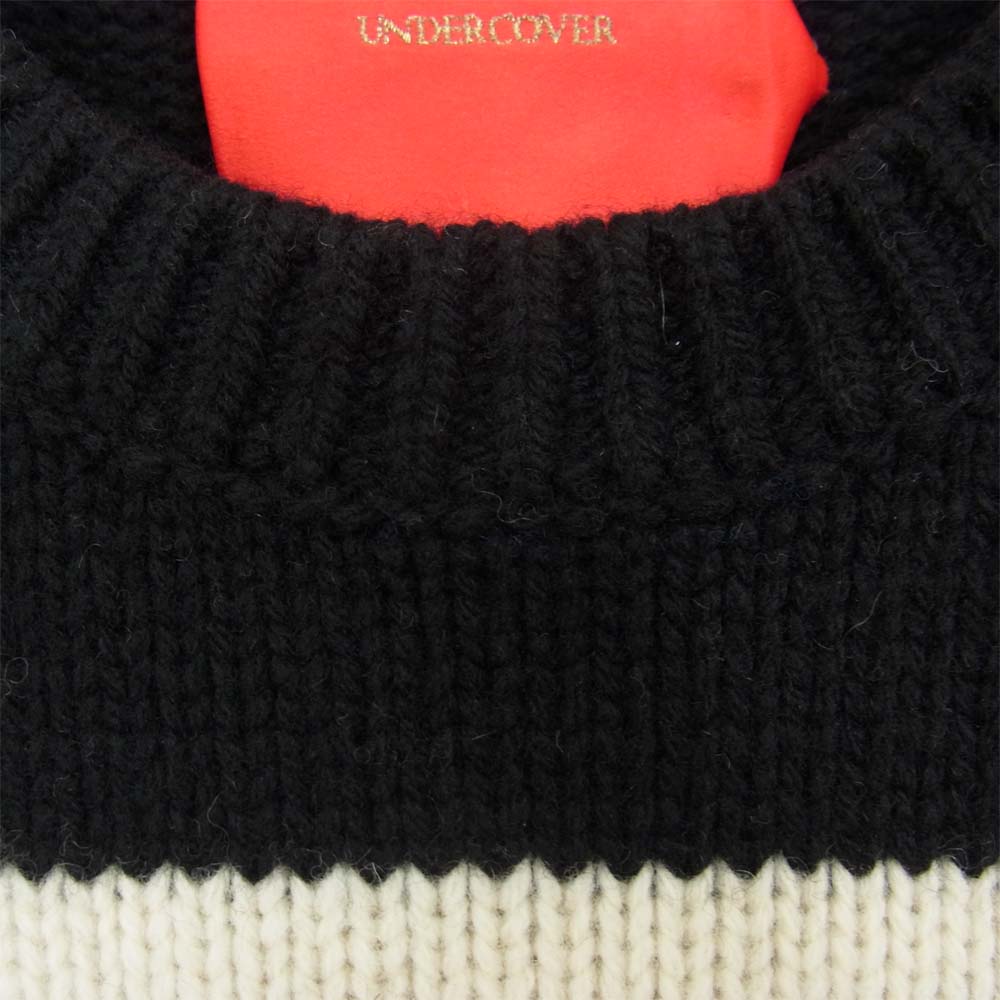 UNDERCOVER アンダーカバー UCP9901 15AW復刻 有刺鉄線 ワイヤー ニット ブラック系 3【美品】【中古】