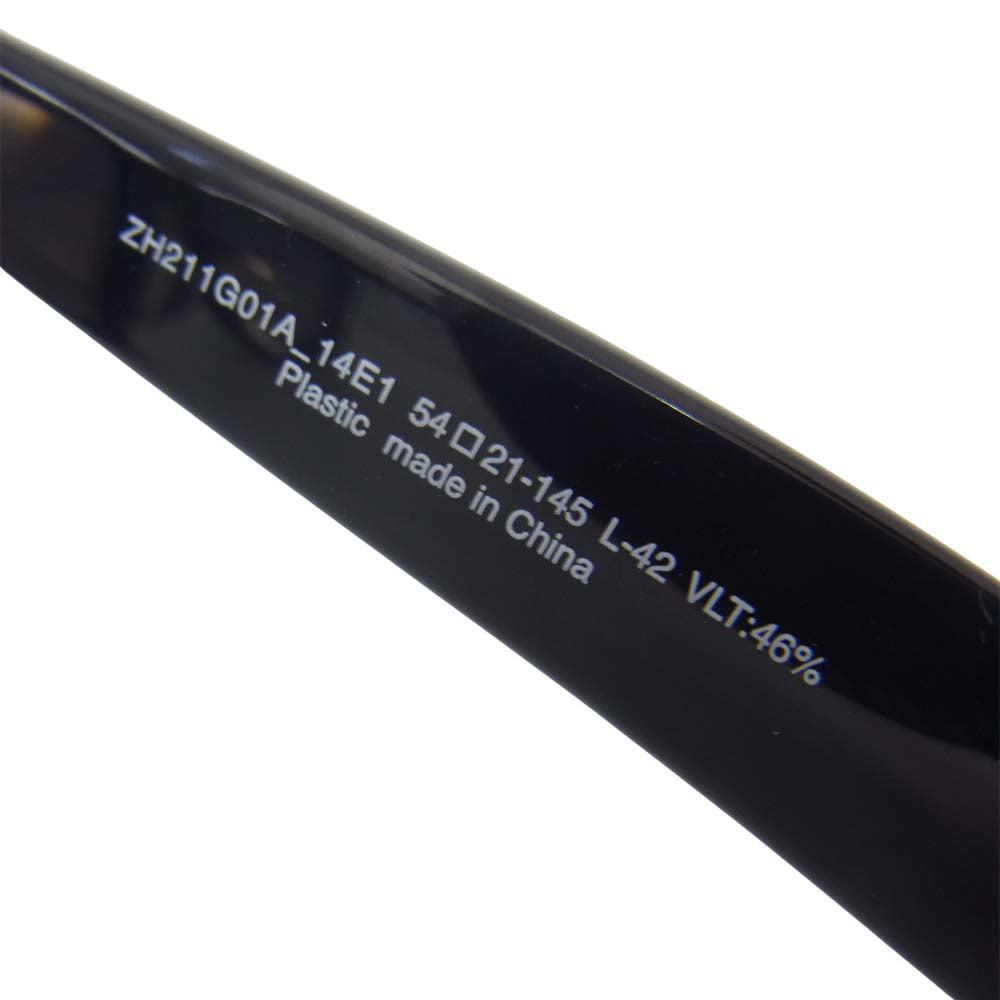 WIND AND SEA ウィンダンシー ZH211G01-50A1 Zoff ゾフ サングラス アイウェア ブラック系 54□21-145【極上美品】【中古】