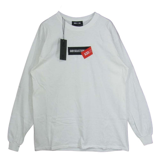 WIND AND SEA ウィンダンシー WDS-XXX-SP-08 GOD SELECTION XXX ゴッドセレクション ロゴ Tシャツ ホワイト系 L【新古品】【未使用】【中古】