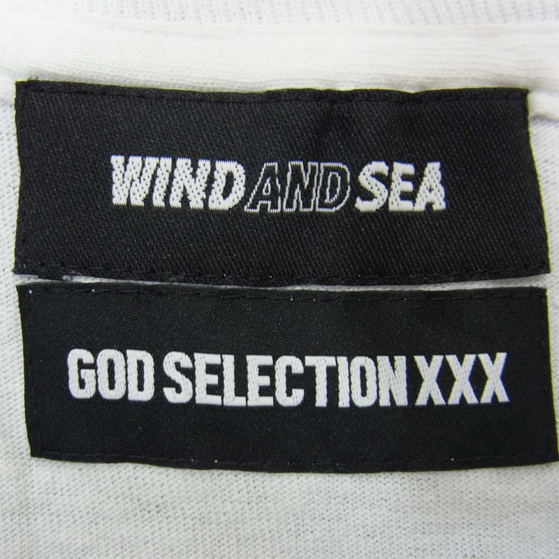 WIND AND SEA ウィンダンシー WDS-XXX-SP-08 GOD SELECTION XXX ゴッドセレクション ロゴ Tシャツ ホワイト系 L【新古品】【未使用】【中古】