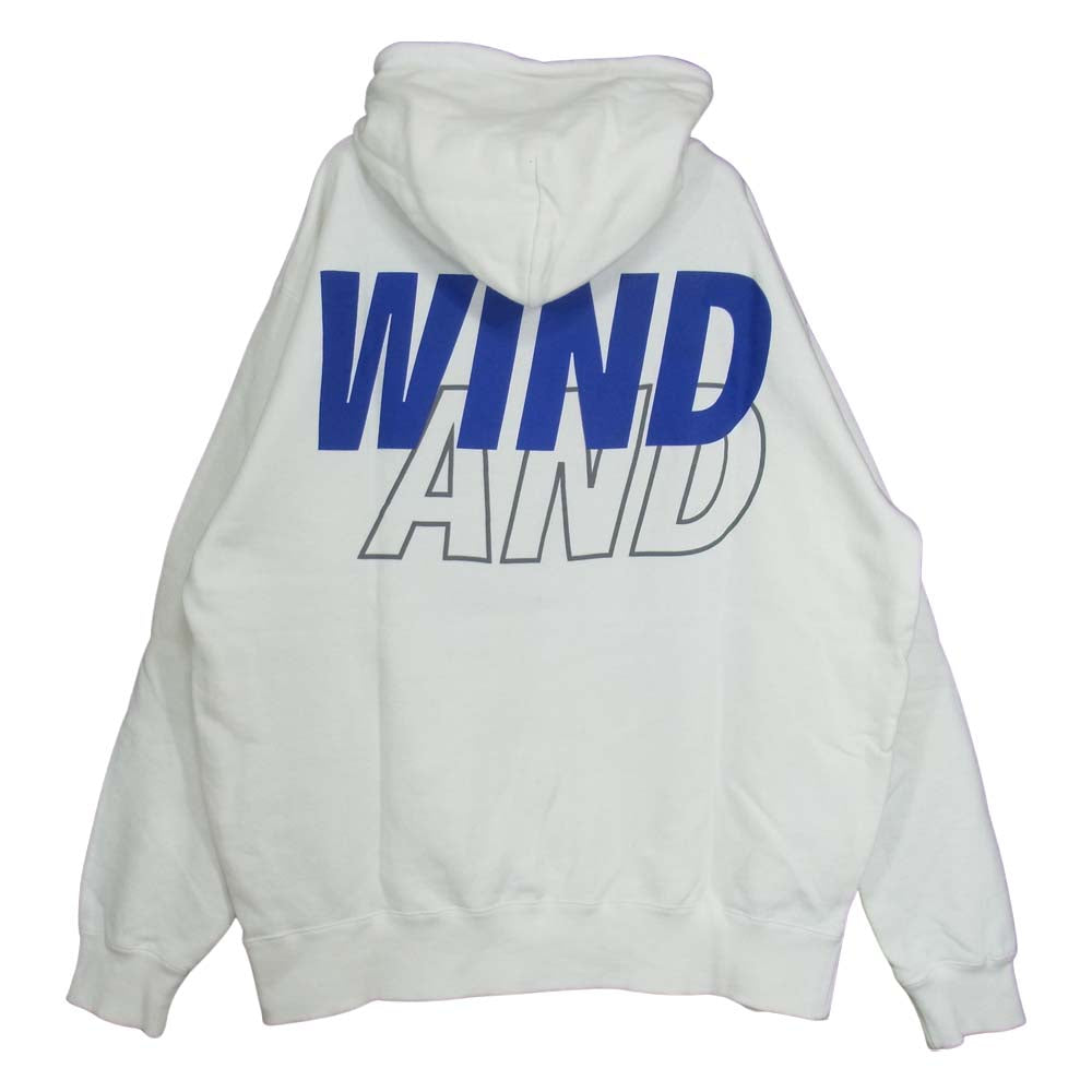 WIND AND SEA ウィンダンシー WDS-SEA-03 HOODIE Crimson プルオーバー パーカー ホワイト系 L【新古品】【未使用】【中古】