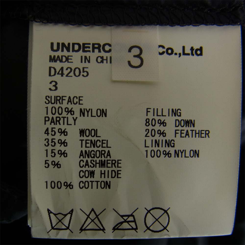 UNDERCOVER アンダーカバー 09AW D4205 ニット切替 ダウンジャケット ブラック系 3【中古】