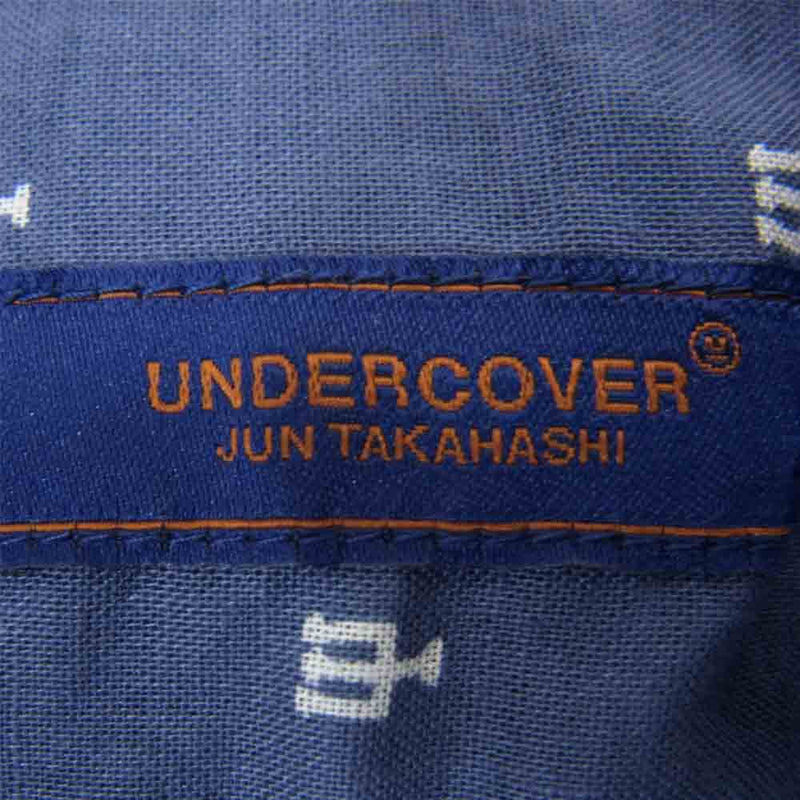 UNDERCOVER アンダーカバー UCQ4401-4 Cローン プルオーバーシャツ CAN総柄 ブルー系 3【中古】