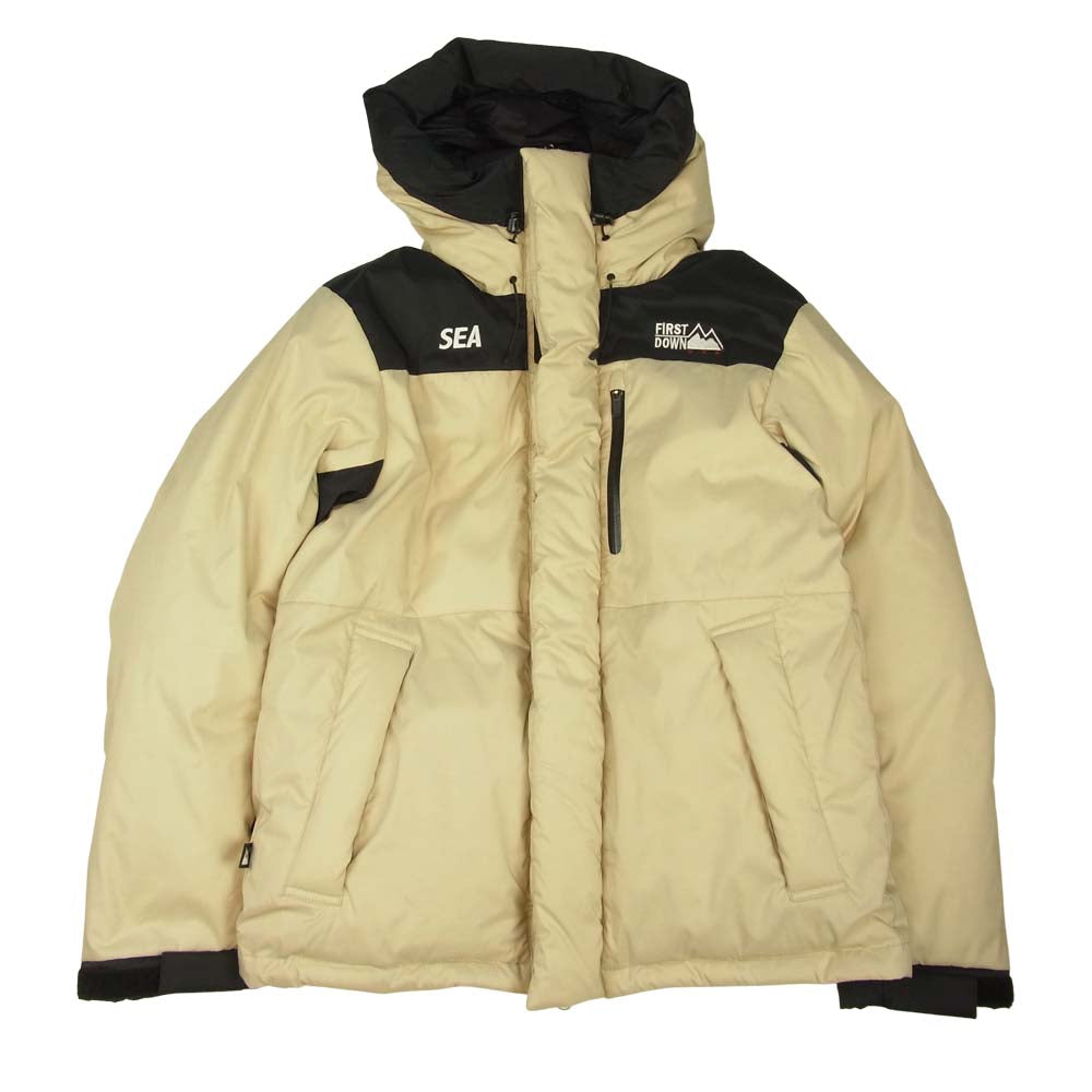 WIND AND SEA ウィンダンシー WDS-FRST-03 FIRST DOWN ファーストダウン SHORT Down Jacket ベージュ系 L【新古品】【未使用】【中古】