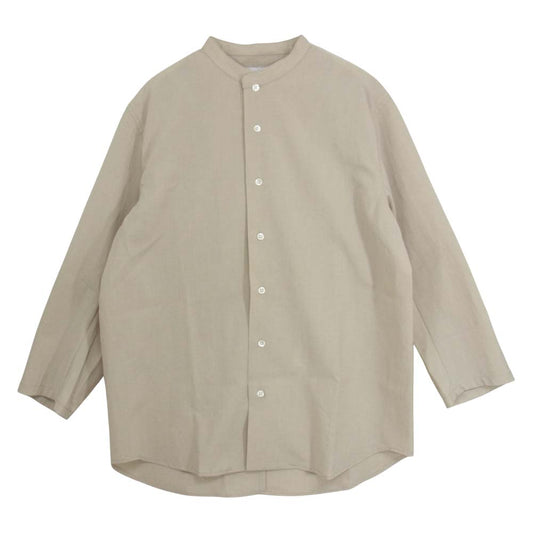 Adam et Rope' アダムエロペ スタンドカラー 長袖 シャツ ベージュ系 M【美品】【中古】