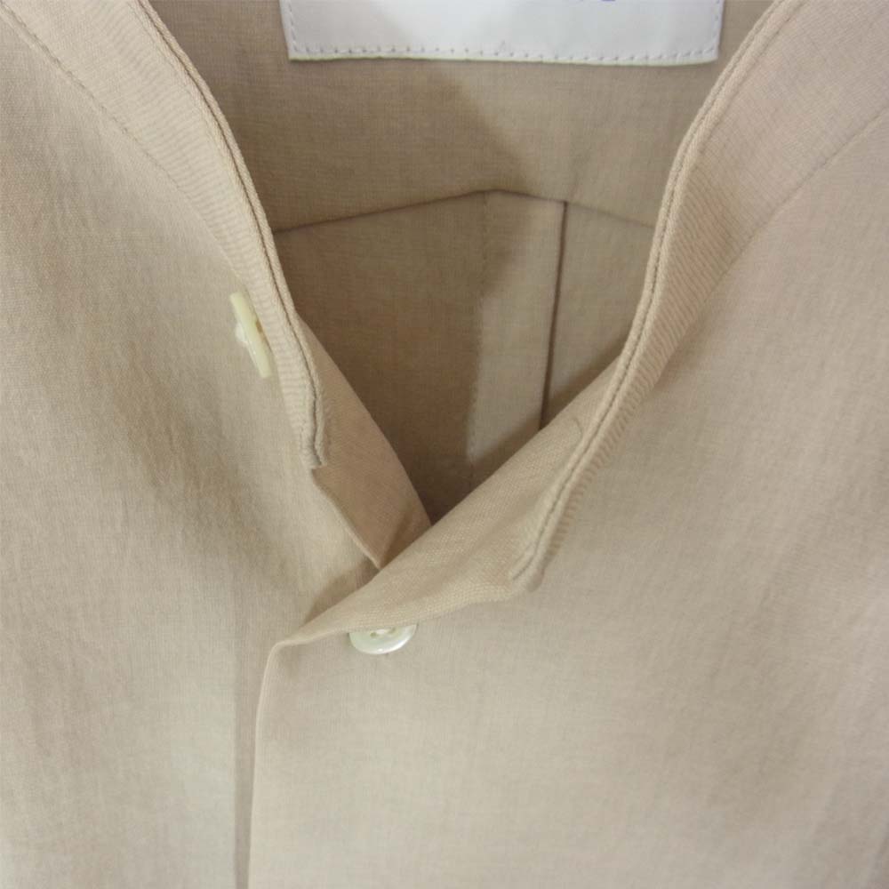 Adam et Rope' アダムエロペ スタンドカラー 長袖 シャツ ベージュ系 M【美品】【中古】