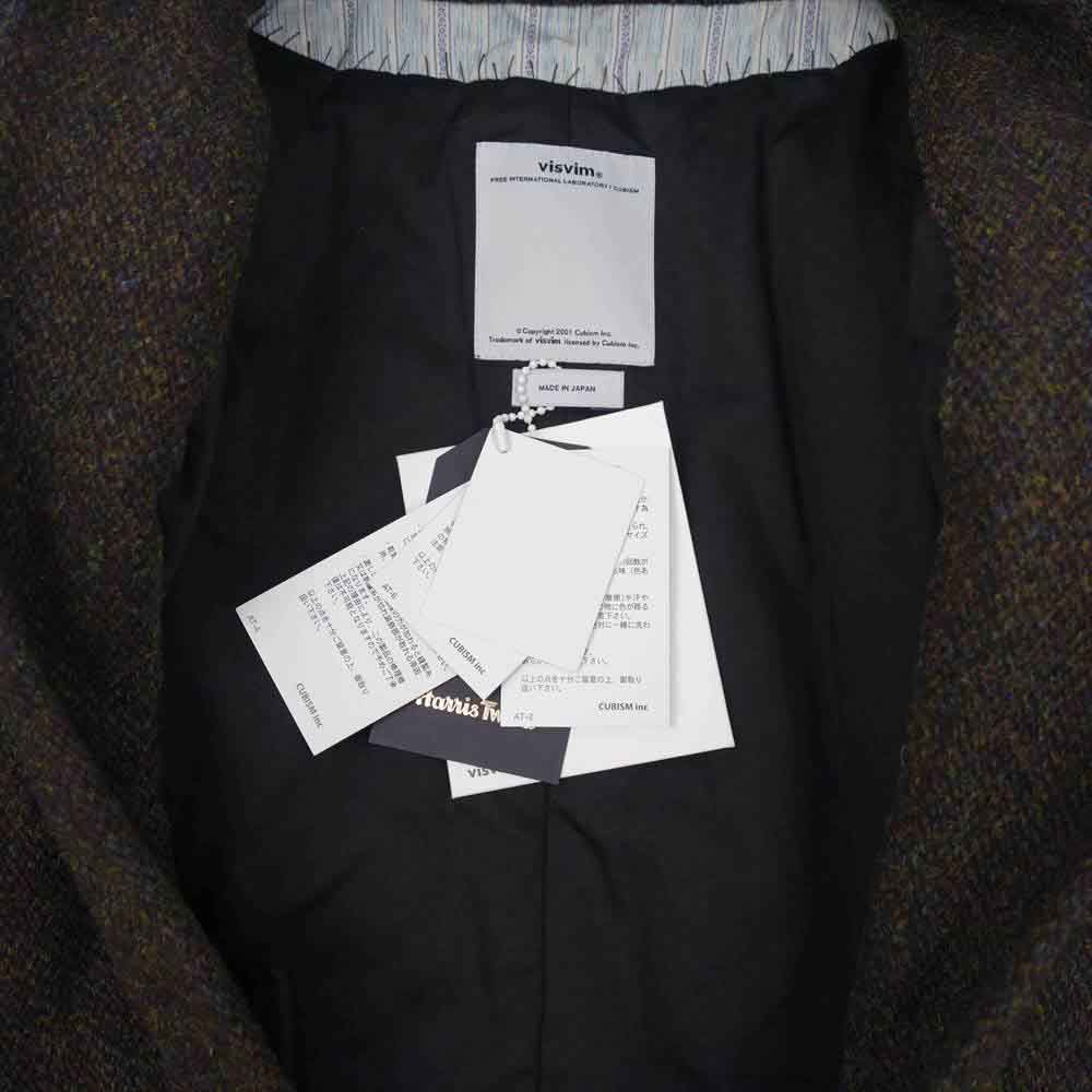 VISVIM ビズビム 16AW 0116205013024 DOTERA COAT HARRIS TWEED ハリスツイード ドテラ コート  ダークブラウン系 2【美品】【中古】