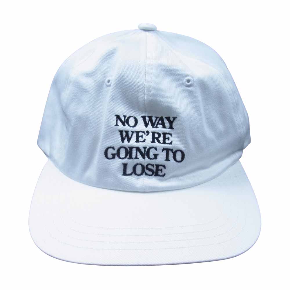 フォーティーパーセント アゲインストライツ NO WAY 6 PANEL CAP キャップ ホワイト系 F【新古品】【未使用】【中古】
