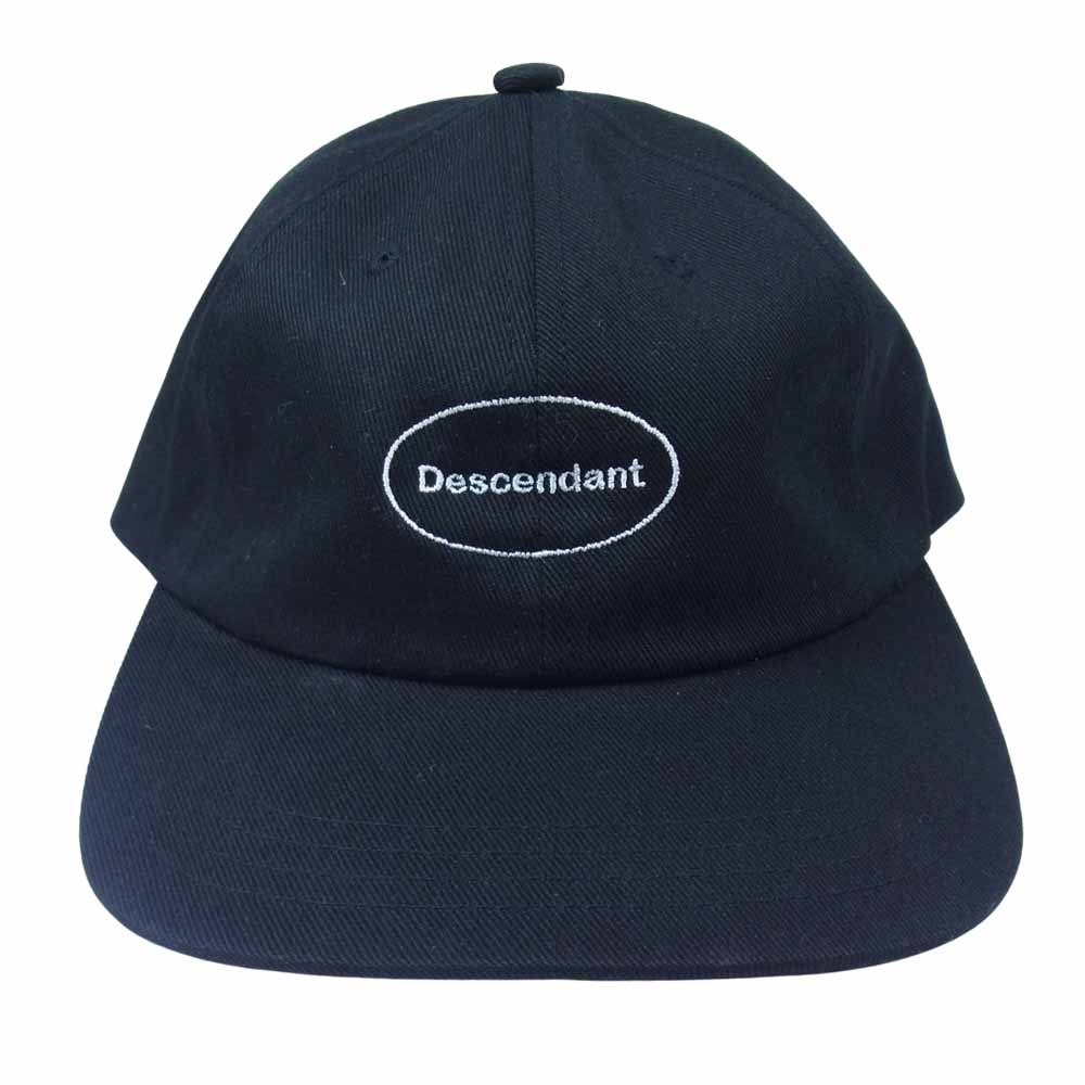 DESCENDANT ディセンダント OVAL 6 PANEL CAP オーバル 6パネル キャップ ブラック系 F【美品】【中古】