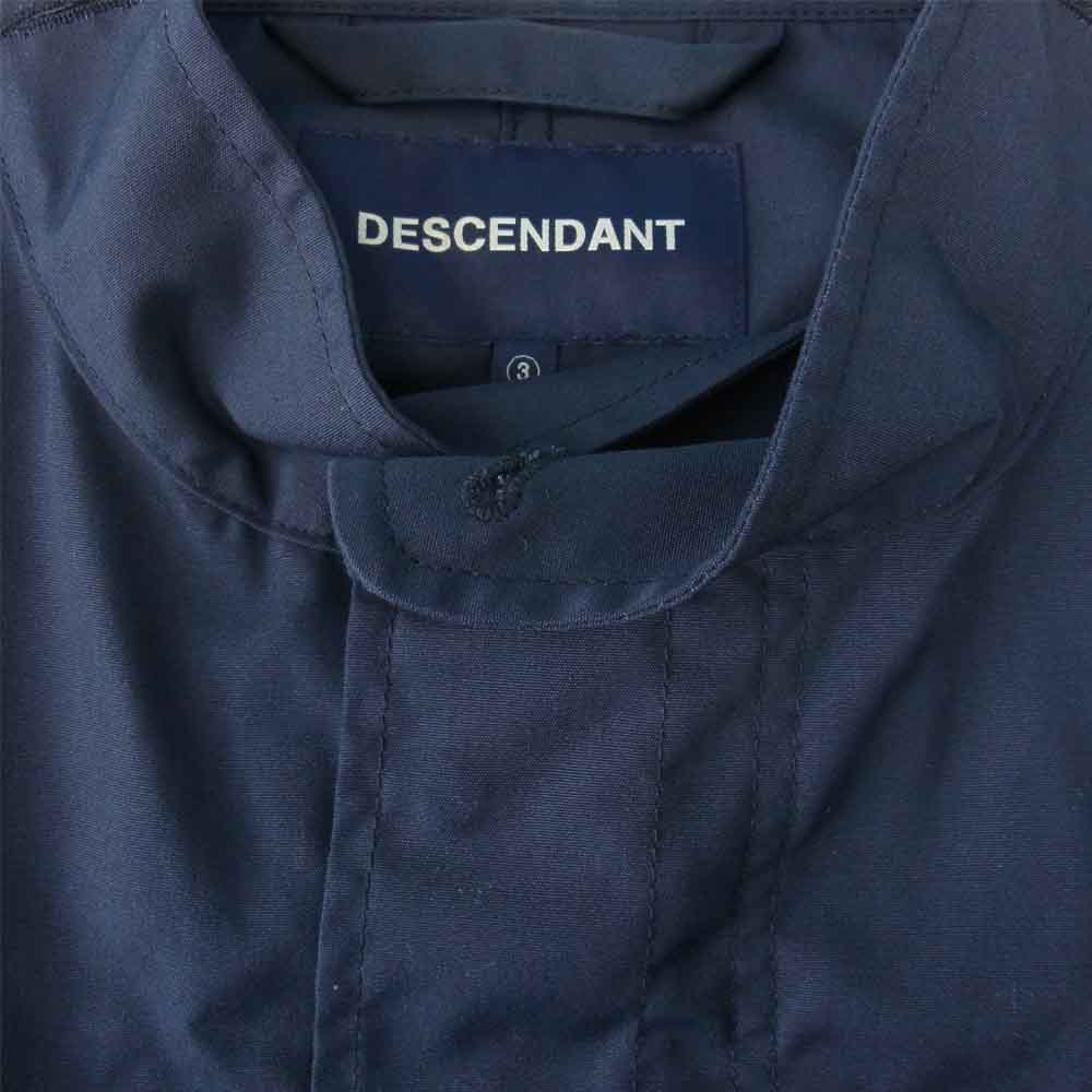 DESCENDANT ディセンダント 211BRDS-JKM01 CRICKET COPO JACKET フィッシュテール ジャケット ネイビー系 3【中古】