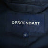 DESCENDANT ディセンダント 211BRDS-JKM01 CRICKET COPO JACKET フィッシュテール ジャケット ネイビー系 3【中古】