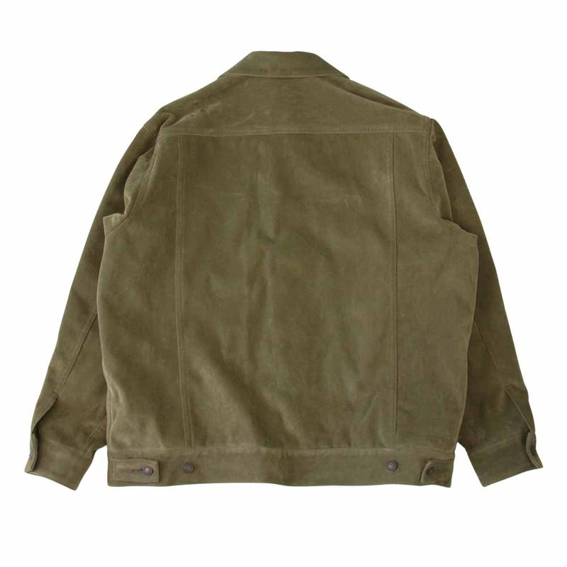 DESCENDANT ディセンダント 212BRDS-JKM04 PIGPEN TRACKER JACKET フェイクスエード トラッカー ジャケット カーキ系 3【中古】