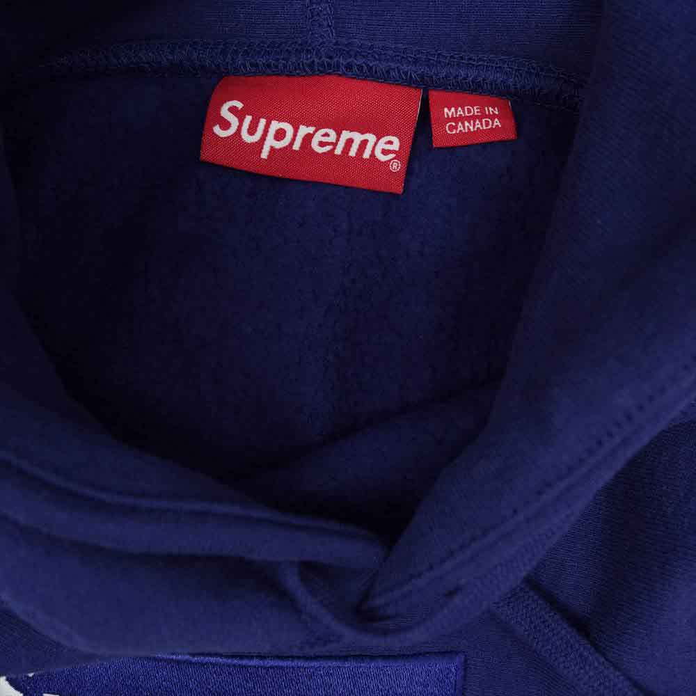 Supreme シュプリーム 21AW Box Logo Hooded Sweatshirt Washed Navy ウォッシュド加工 ボックス ロゴ フーデッド スウェット プルオーバー パーカー パープル系 M【新古品】【未使用】【中古】