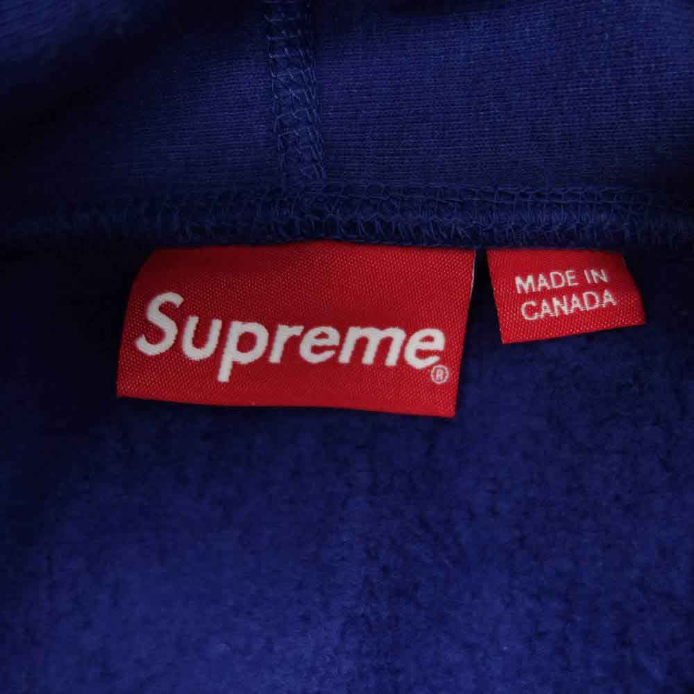 Supreme シュプリーム 21AW Box Logo Hooded Sweatshirt Washed Navy ウォッシュド加工 ボックス ロゴ フーデッド スウェット プルオーバー パーカー パープル系 M【新古品】【未使用】【中古】