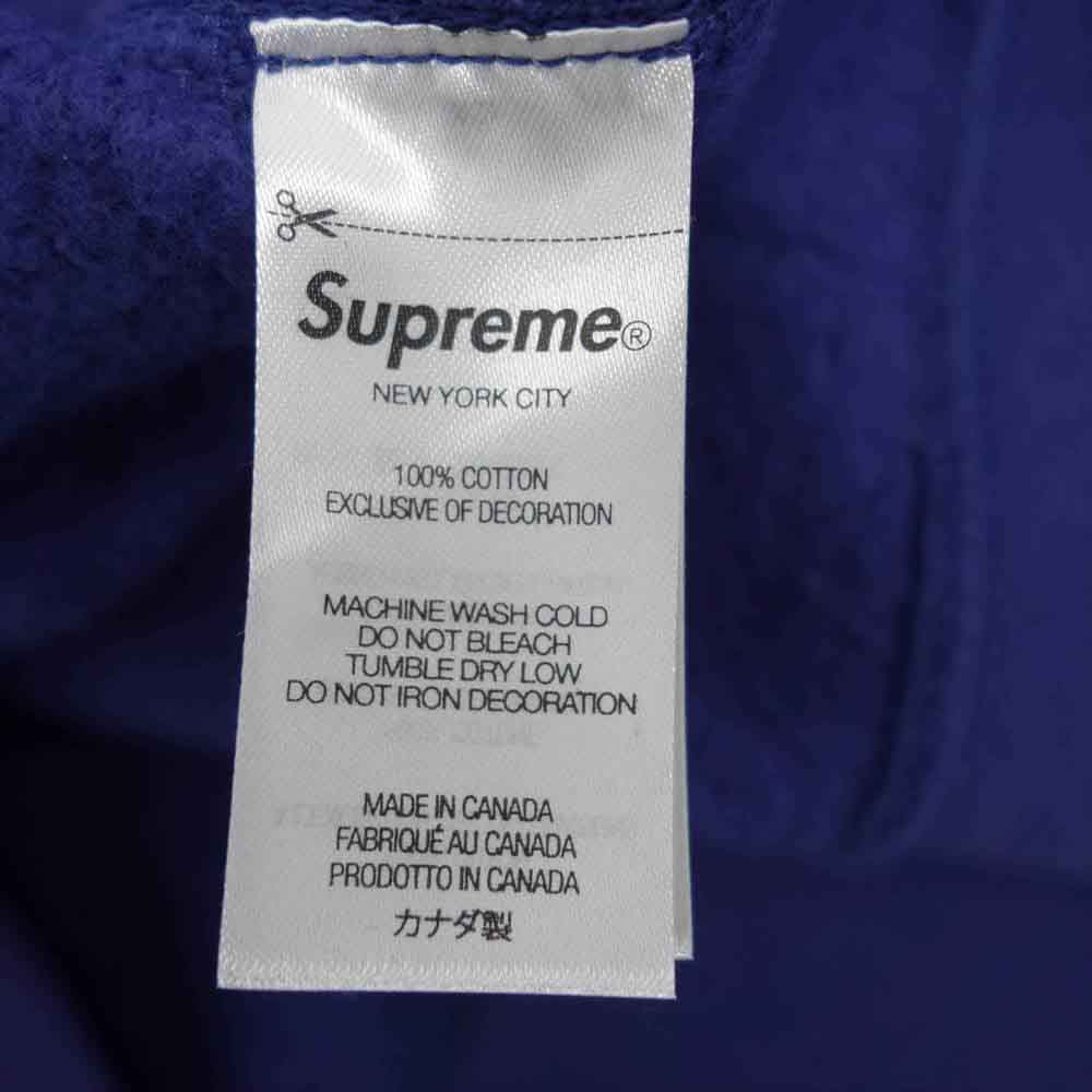 Supreme シュプリーム 21AW Box Logo Hooded Sweatshirt Washed Navy ウォッシュド加工 ボックス ロゴ フーデッド スウェット プルオーバー パーカー パープル系 M【新古品】【未使用】【中古】