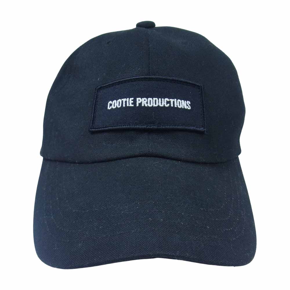 COOTIE クーティー ロゴ ワッペン キャップ 日本製 牛革 ベルト ブラック系【中古】