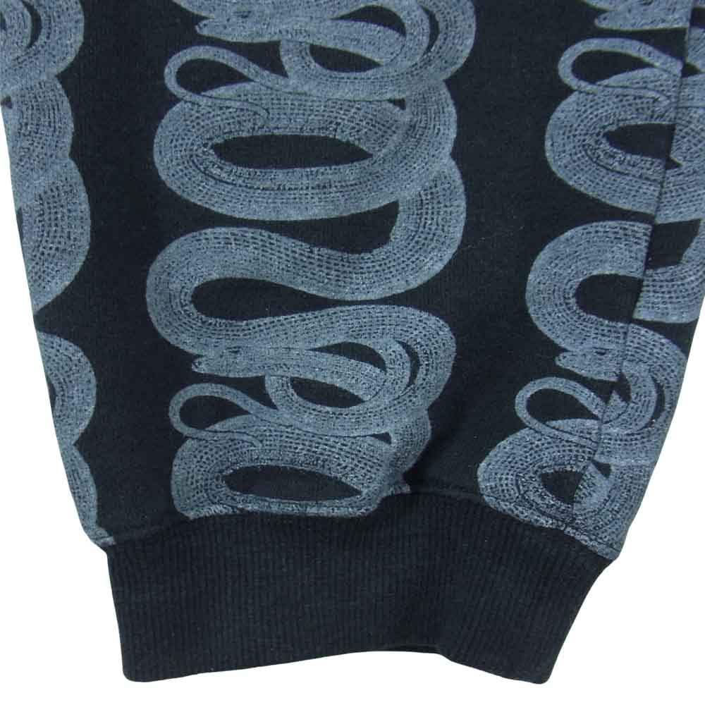 HYSTERIC GLAMOUR ヒステリックグラマー 0621CP01 スネーク スウェット パンツ ブラック ブラック系 S【中古】