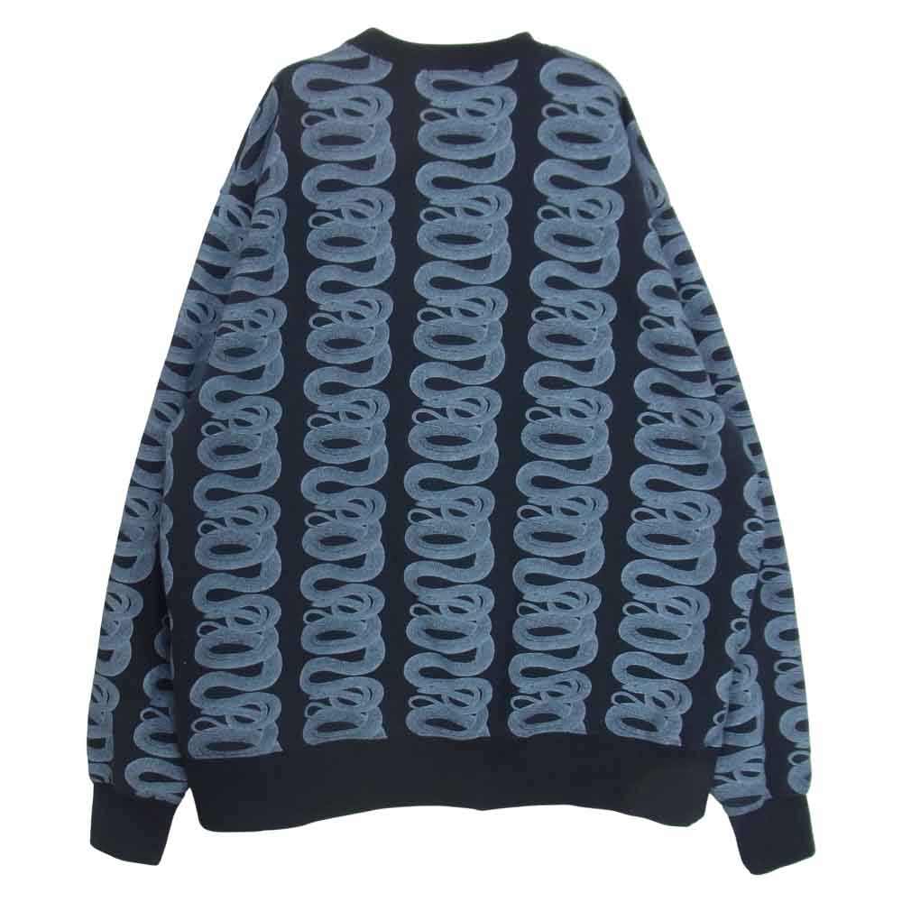 HYSTERIC GLAMOUR ヒステリックグラマー 06213CS01 SNAKE LOOP SWEAT スネーク スウェット ブラック ブラック系 XL【中古】