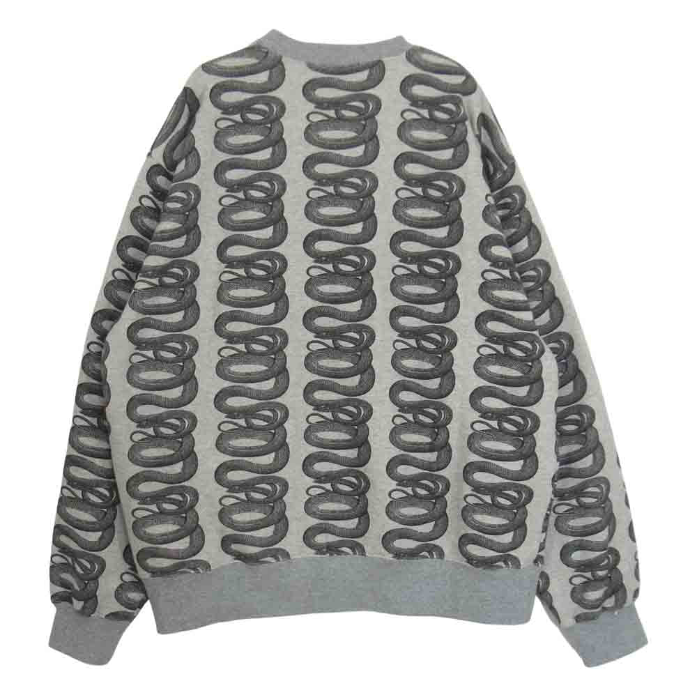 HYSTERIC GLAMOUR ヒステリックグラマー 06213CS01 SNAKE LOOP SWEAT スネーク スウェット グレー グレー系 L【中古】