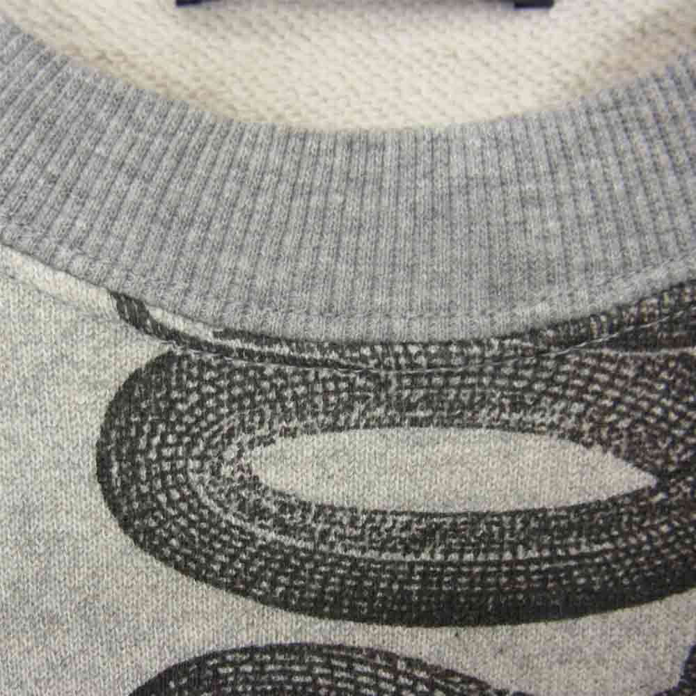 HYSTERIC GLAMOUR ヒステリックグラマー 06213CS01 SNAKE LOOP SWEAT スネーク スウェット グレー グレー系 L【中古】