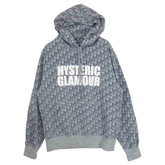HYSTERIC GLAMOUR ヒステリックグラマー 02203CF02 DOPE 総柄 プルオーバー パーカー グレー系 M【中古】