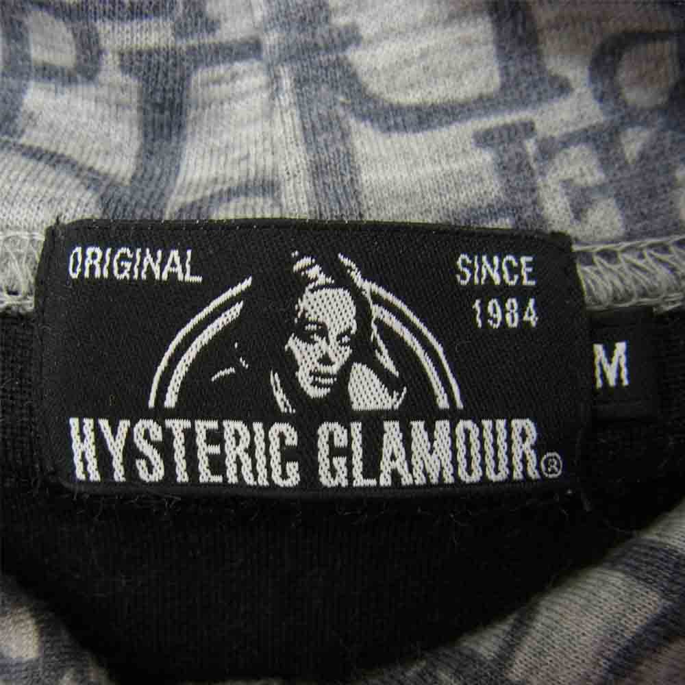 HYSTERIC GLAMOUR ヒステリックグラマー 02203CF02 DOPE 総柄 プルオーバー パーカー グレー系 M【中古】