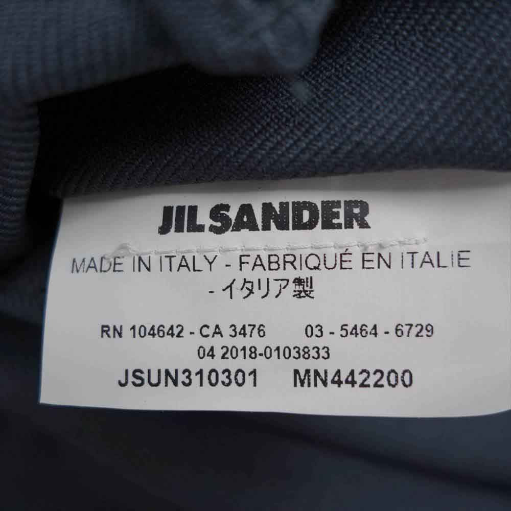 JIL SANDER ジルサンダー 18AW JSUN310301 MN442200 国内正規品 センタープレス スラックス パンツ グレー系 021 46【美品】【中古】