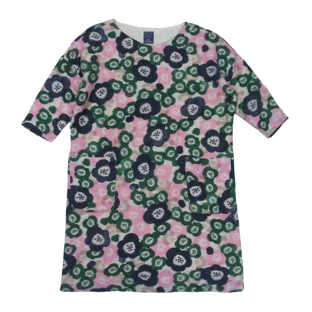 mina perhonen ミナペルホネン qa3904 millefiori ミッレフィオーリ ウール プリント ドレス ワンピース マルチカラー系 38【中古】