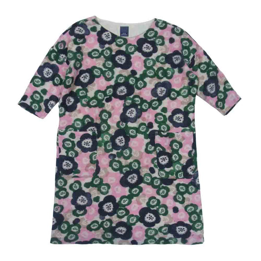 mina perhonen ミナペルホネン qa3904 millefiori ミッレフィオーリ ウール プリント ドレス ワンピース マルチカラー系 38【中古】