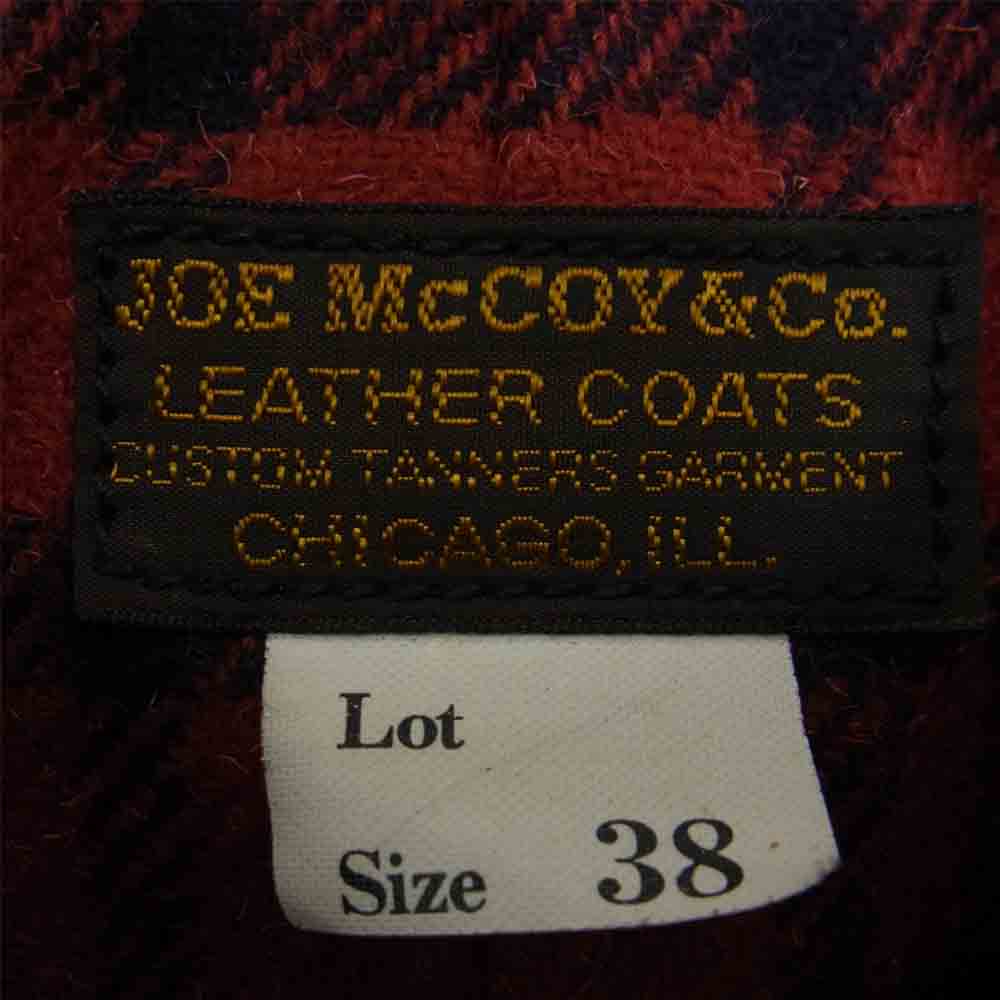 The REAL McCOY'S ザリアルマッコイズ 旧マッコイ JOE McCOY LEATHER CAR COAT レザー カー コート ブラック系 38【中古】