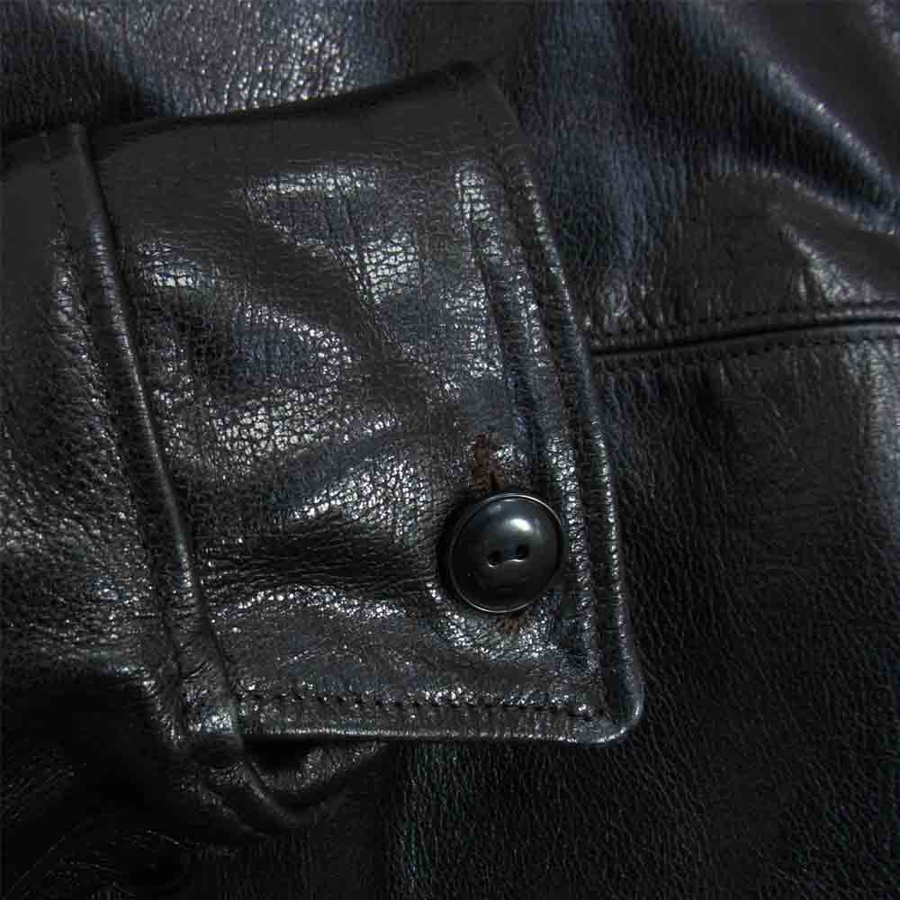 The REAL McCOY'S ザリアルマッコイズ 旧マッコイ JOE McCOY LEATHER CAR COAT レザー カー コート ブラック系 38【中古】