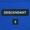 DESCENDANT ディセンダント CACHALOT 刺繍 半袖 Tシャツ コットン 日本製 ブルー系 2【中古】