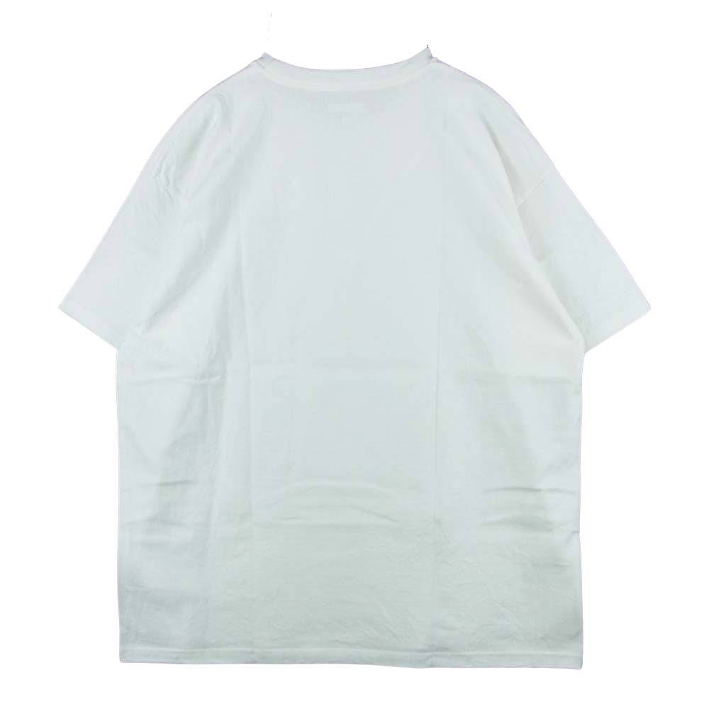 DESCENDANT ディセンダント CACHALOT 刺繍 半袖 Tシャツ コットン 日本製 ホワイト系 2【中古】