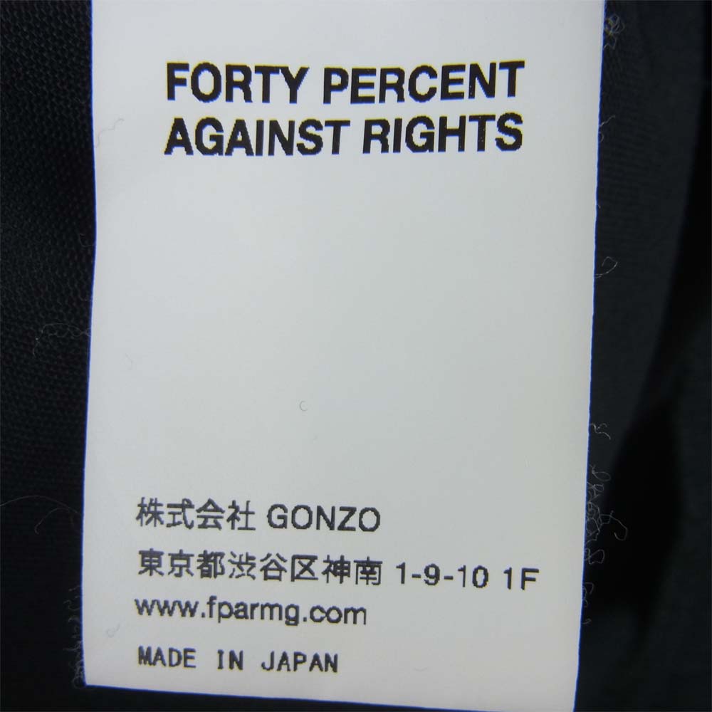 フォーティー パーセント アゲインスト ライツ FPAR イージー ワイド パンツ ブラック系【中古】