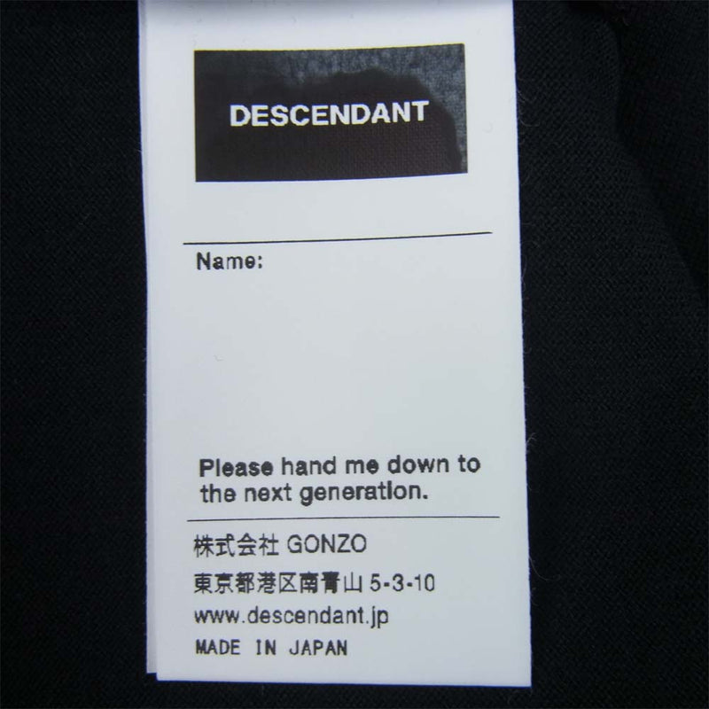 DESCENDANT ディセンダント 212ATDS-CSM19 CACHALOT STRIP SS 刺繍