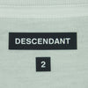 DESCENDANT ディセンダント 212ATDS-CSM19 CACHALOT STRIP SS 刺繍 半袖 Tシャツ コットン 日本製 ホワイト系 2【新古品】【未使用】【中古】