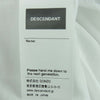DESCENDANT ディセンダント 212ATDS-CSM19 CACHALOT STRIP SS 刺繍 半袖 Tシャツ コットン 日本製 ホワイト系 2【新古品】【未使用】【中古】